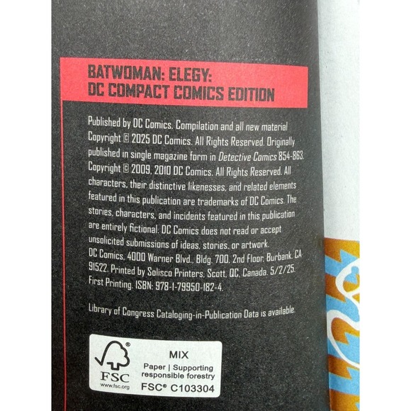 Batwoman: Elegy DC Compact Comics Edition TPB - Greg Rucka JH Williams III - Picture 12 of 16